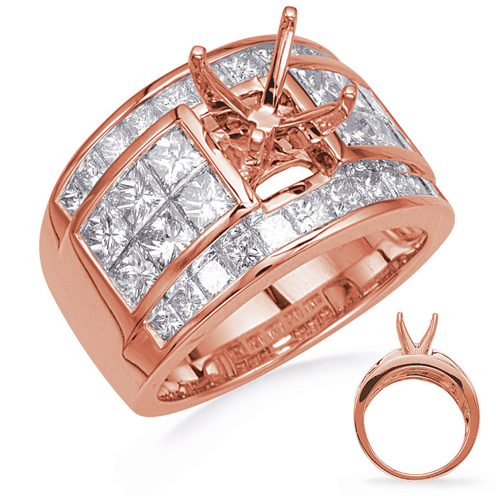 Rose Gold Diamond Engagement Ring - EN8309RG