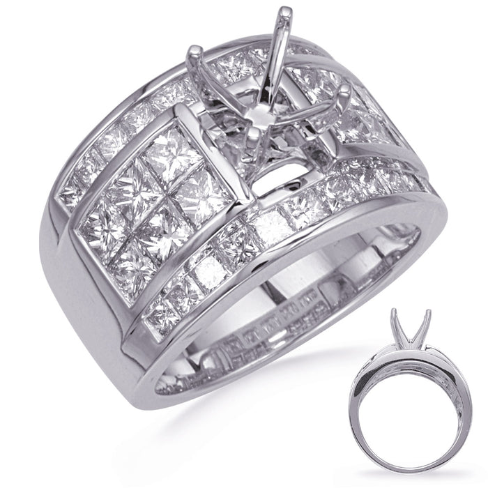 White Gold Diamond Engagement Ring - EN8309WG