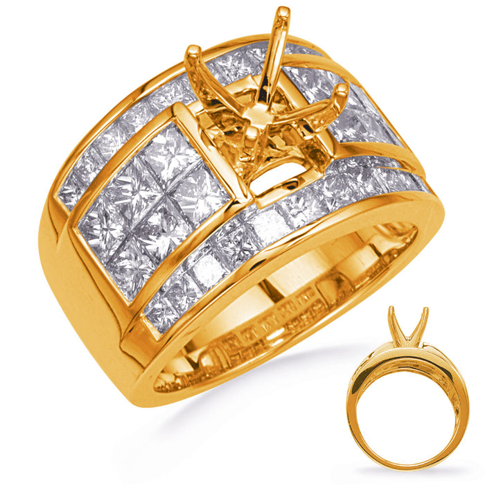Yellow Gold Diamond Engagement Ring - EN8309YG