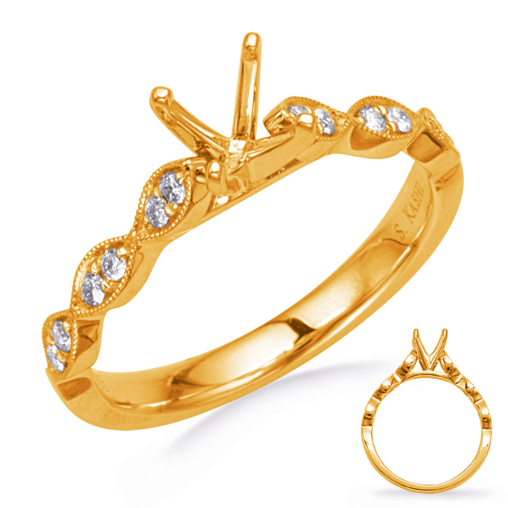 Yellow Gold Diamond Engagement Ring - EN8310-50YG