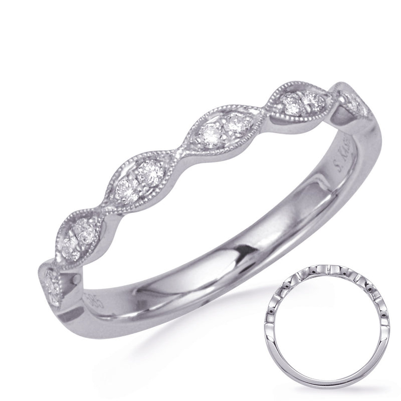 White Gold Wedding Band - EN8310-B75WG