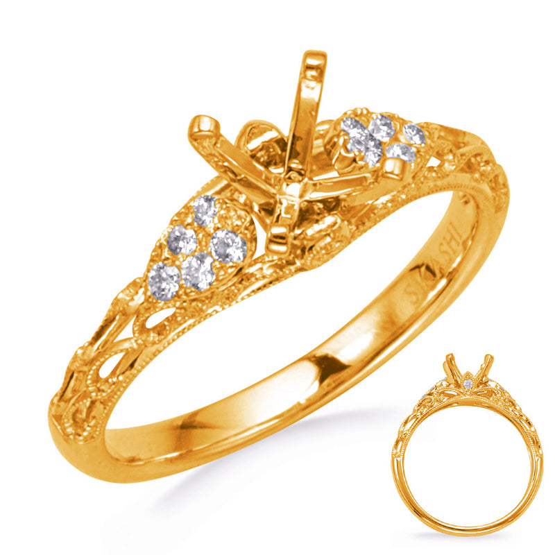 Yellow Gold Engagement Ring - EN8312-1YG