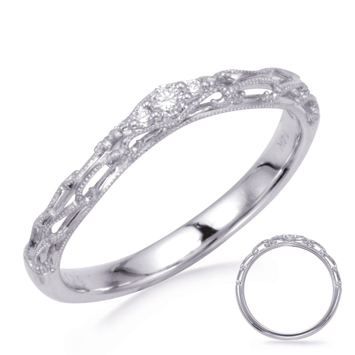 White Gold Wedding Band - EN8312-B1WG