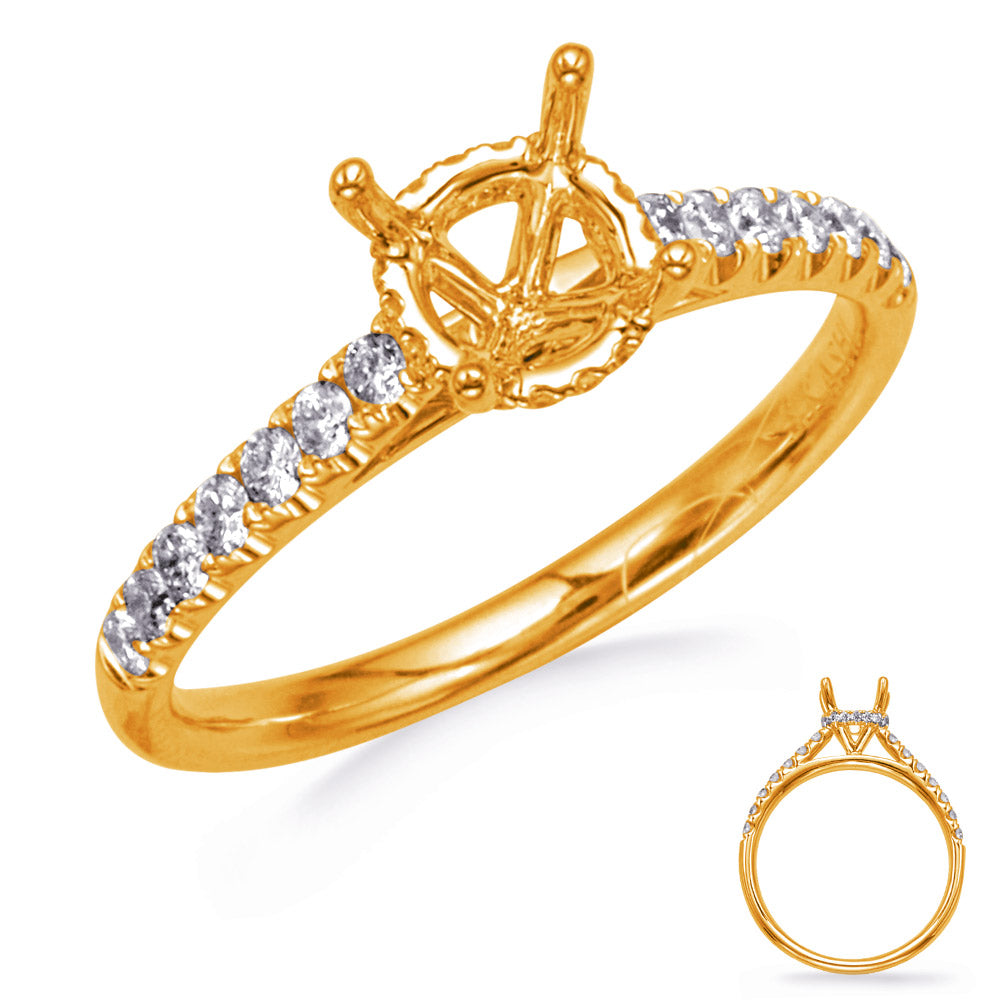 Yellow Gold Engagement Ring - EN8313-1YG