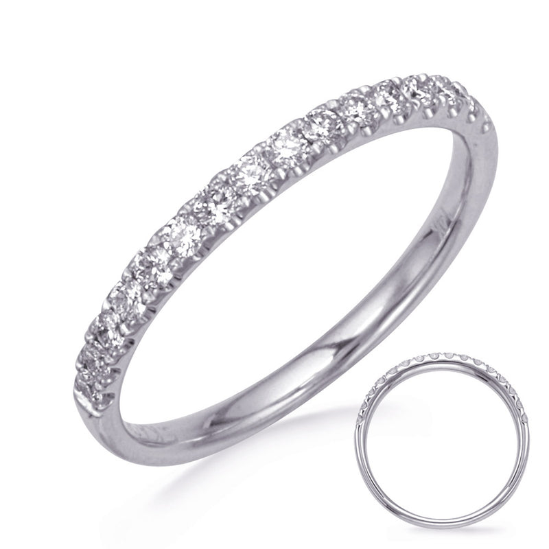 White Gold Wedding Band - EN8313-B1WG