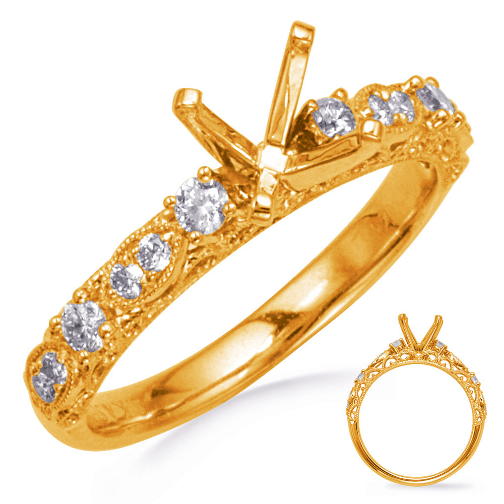 Yellow Gold Engagement Ring - EN8315-1YG