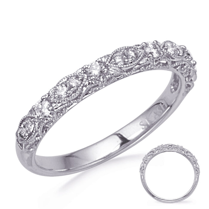 White Gold Diamond Band - EN8315-BWG