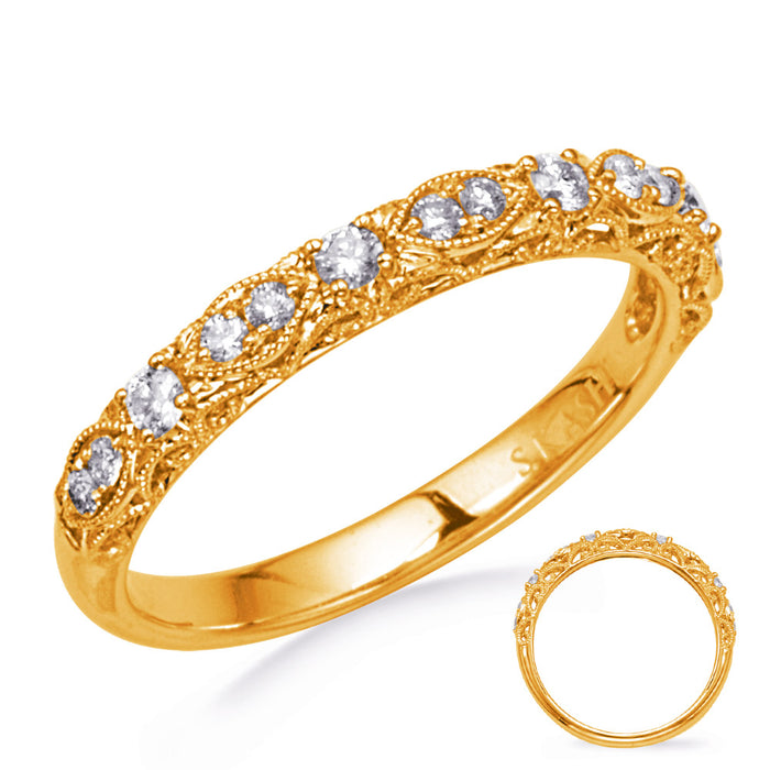 Yellow Gold Diamond Band - EN8315-BYG