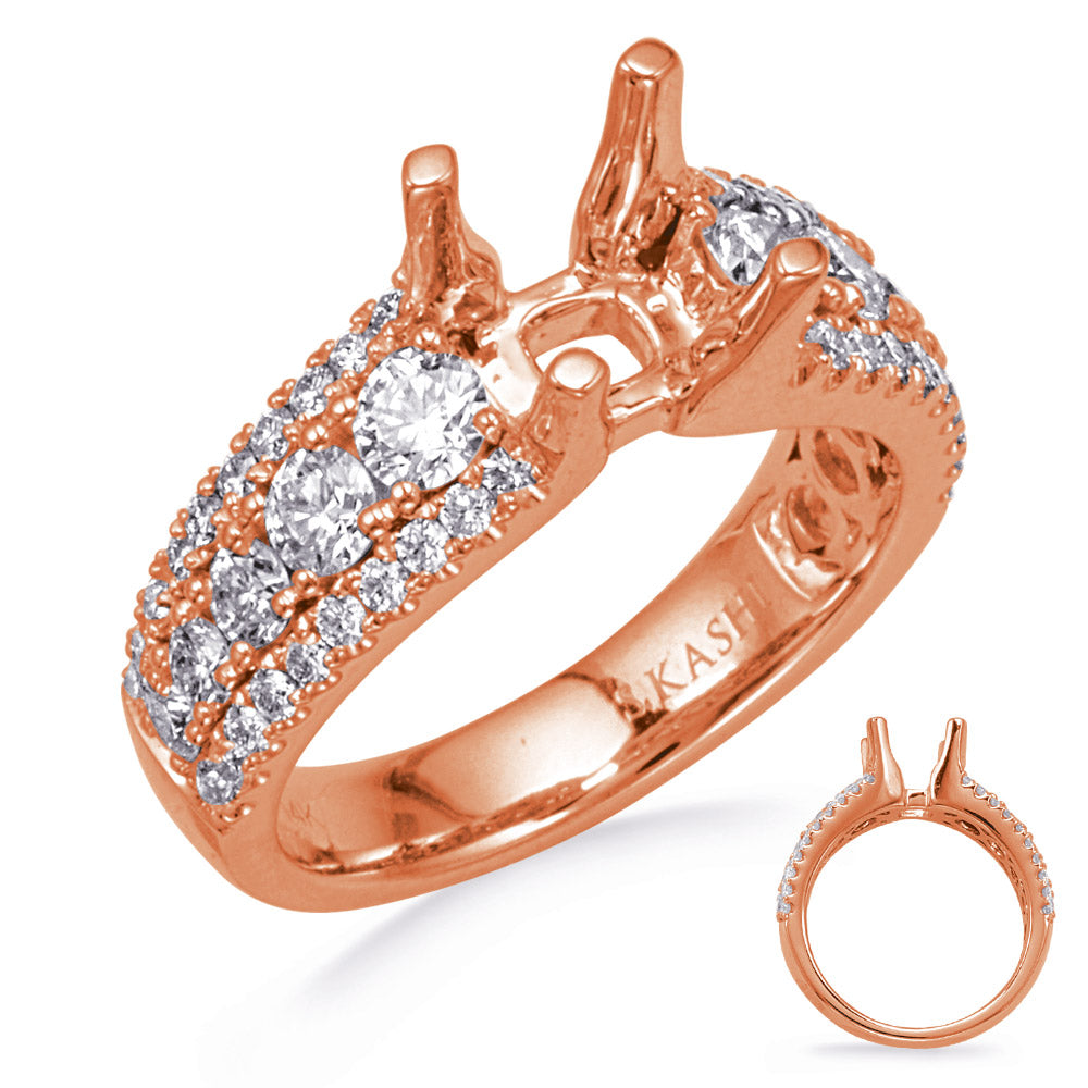 Rose Gold Engagement Ring - EN8317-1RG