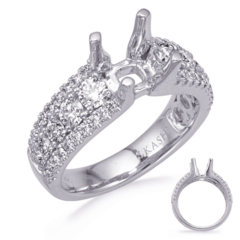 White Gold Engagement Ring - EN8317-1WG