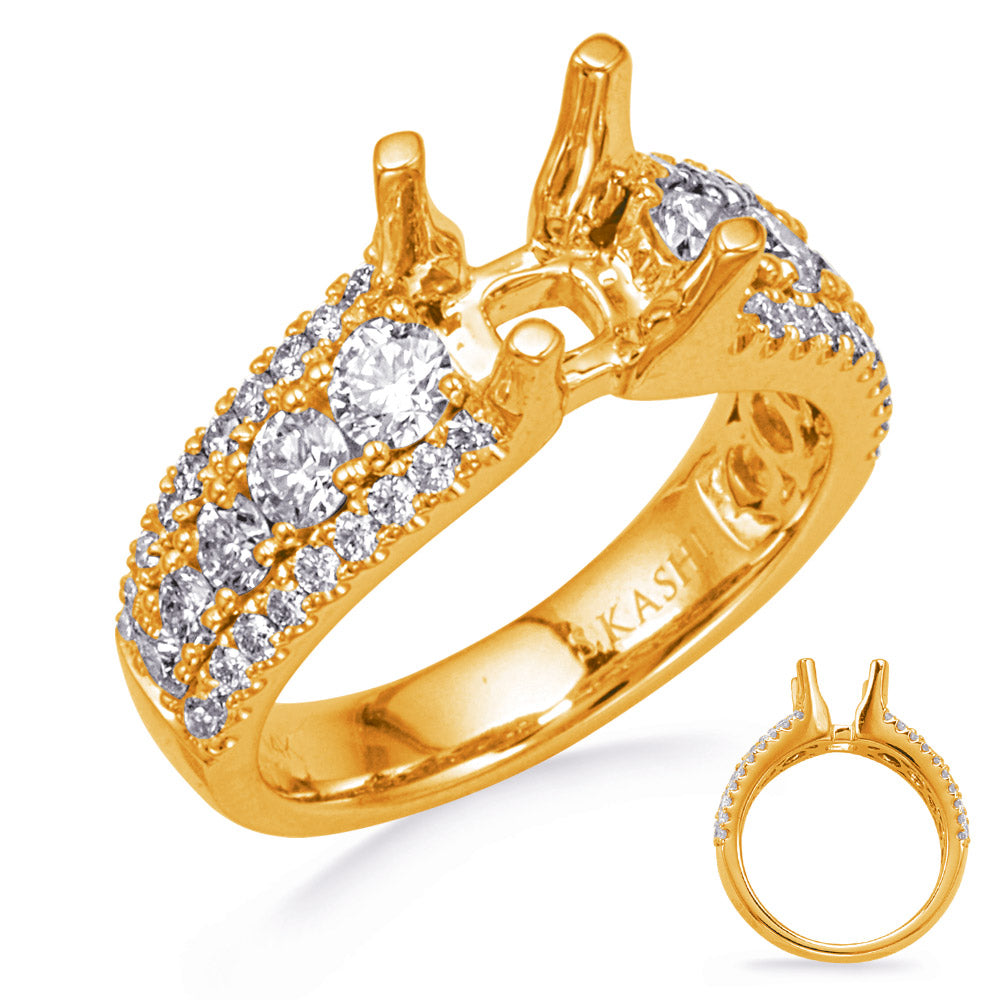 Yellow Gold Engagement Ring - EN8317-2YG