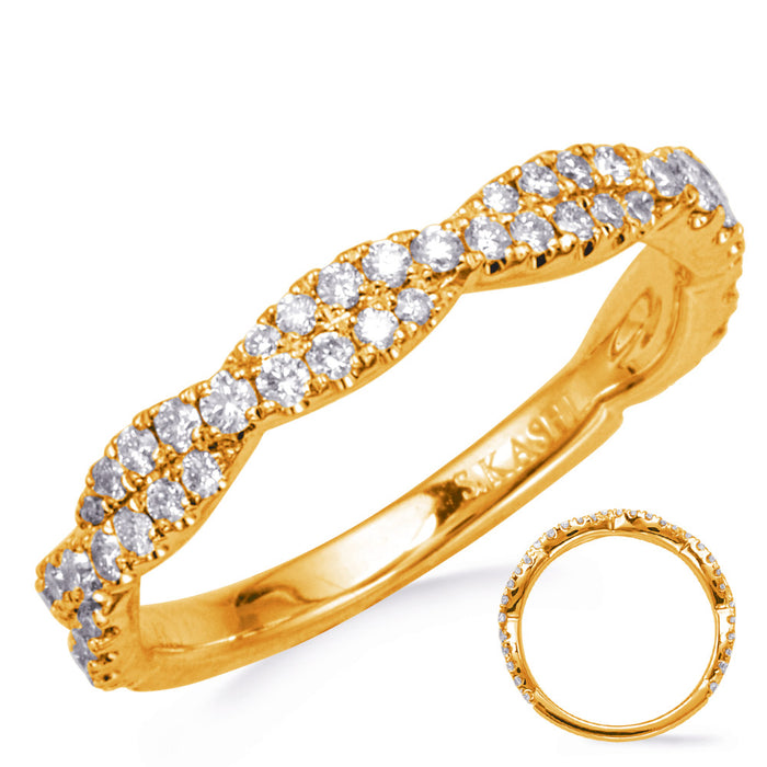 Yellow Gold Diamond Band - EN8322-B1YG