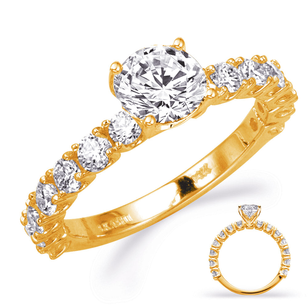 Yellow Gold Engagement Ring - EN8328YG