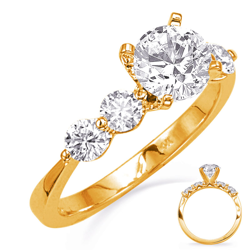 Yellow  Gold Engagement Ring - EN8329YG