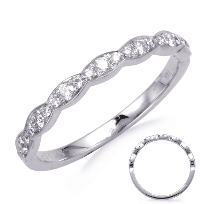 White Gold Matching Band - EN8334-BWG