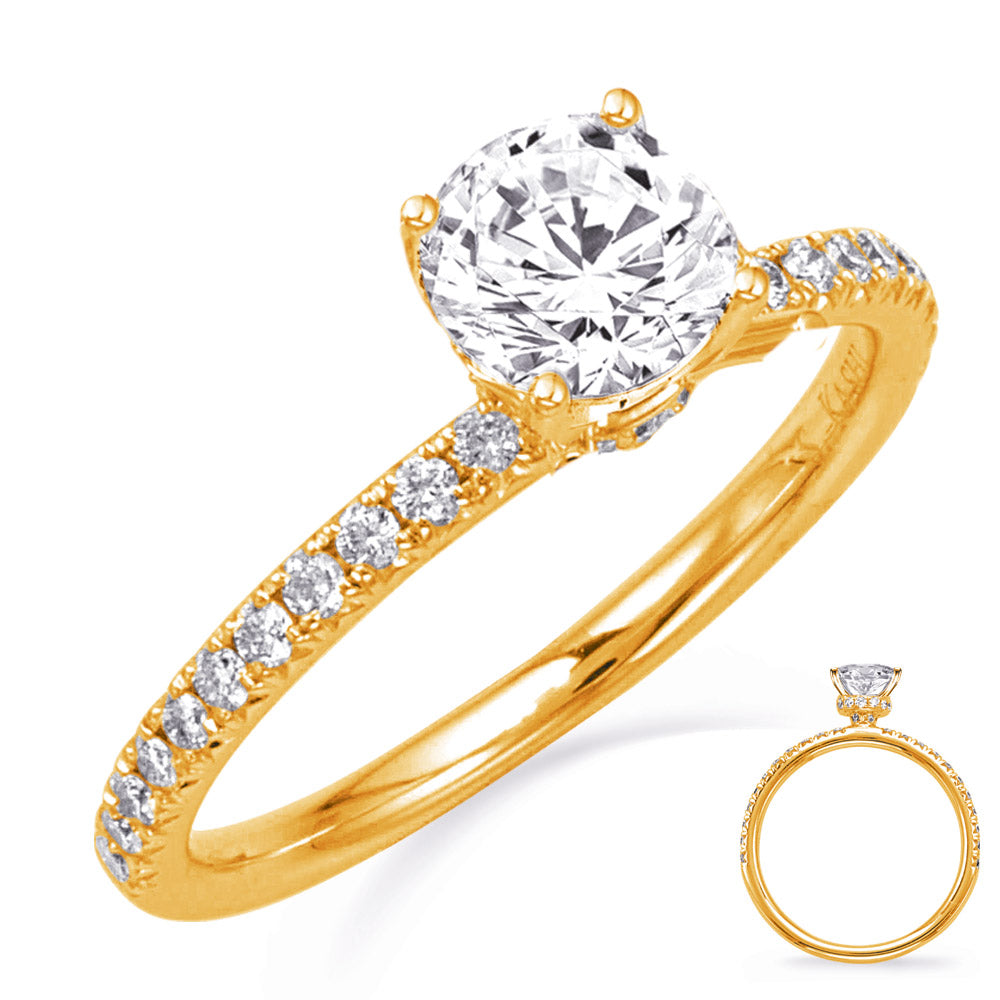 Yellow Gold Engagement Ring - EN8335-2YG