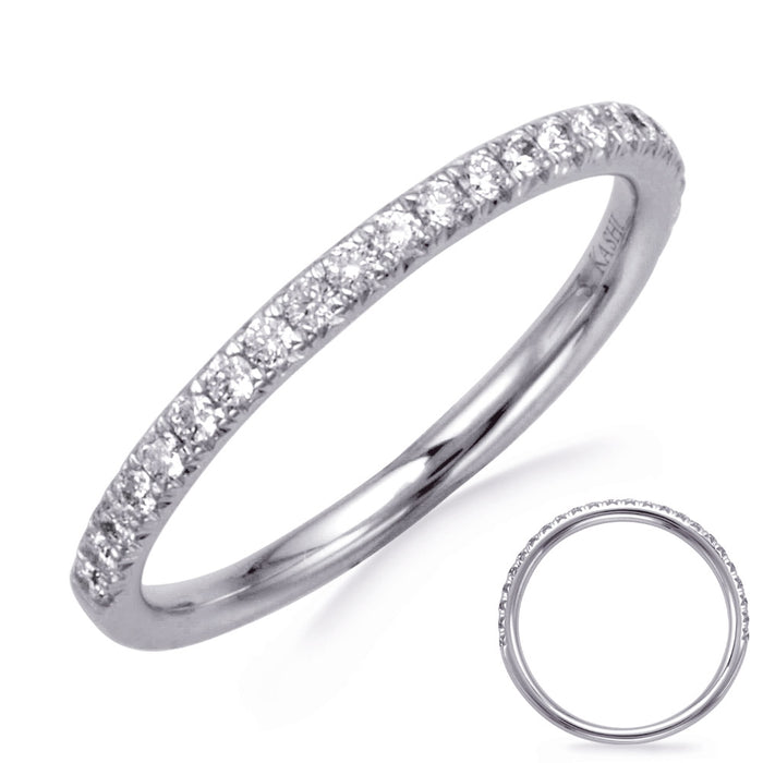 White Gold Wedding Band - EN8335-B75WG