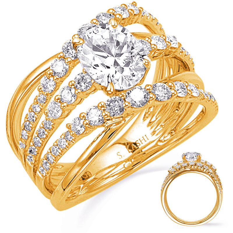 Yellow Gold Engagement Ring - EN8336-7X5MYG