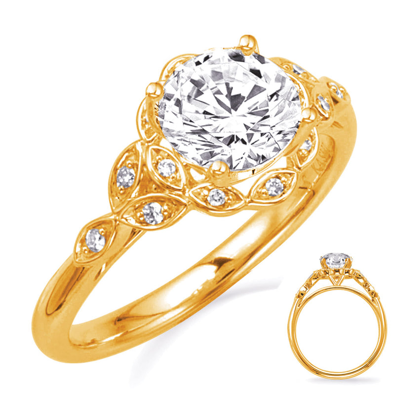 Yellow Gold Engagement Ring - EN8337-1YG