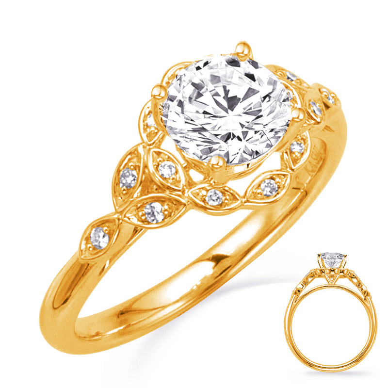 Yellow Gold Engagement Ring - EN8337-50YG