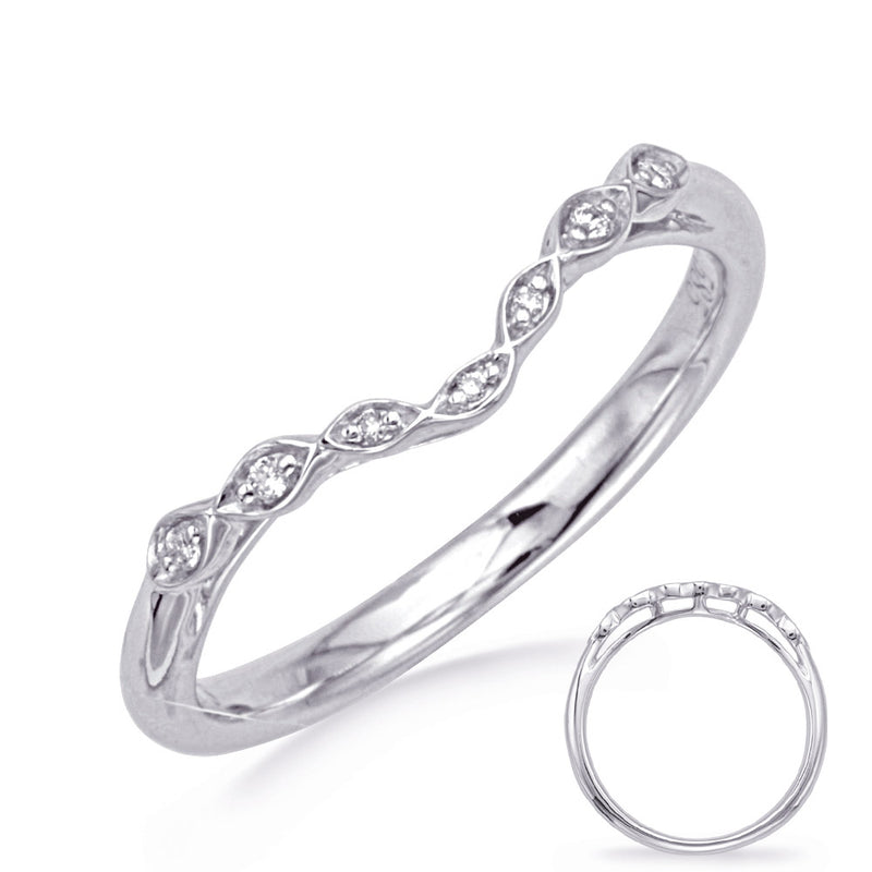 White Gold Wedding Band - EN8337-B75WG