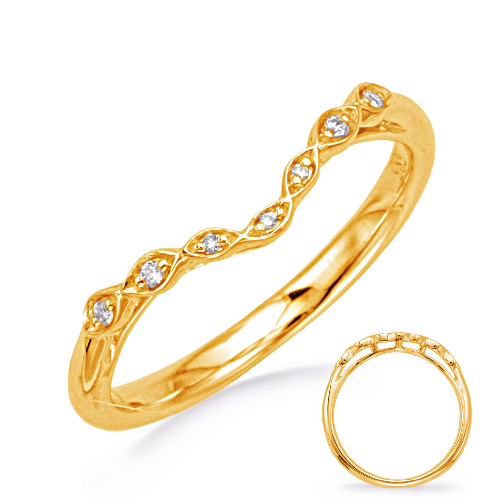 Yellow Gold Wedding Band - EN8337-B75YG