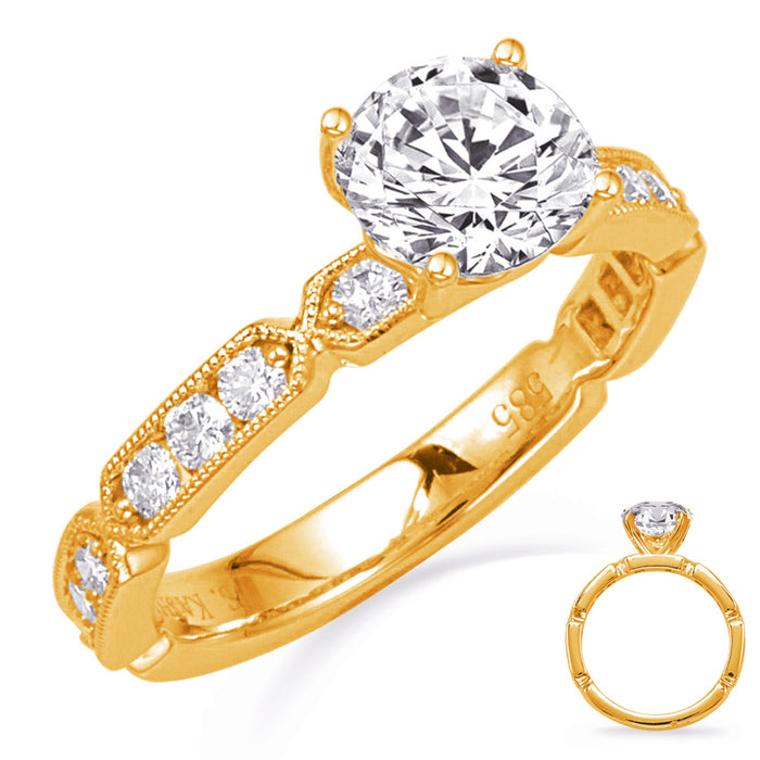 Yellow Gold Engagement Ring - EN8338-1YG