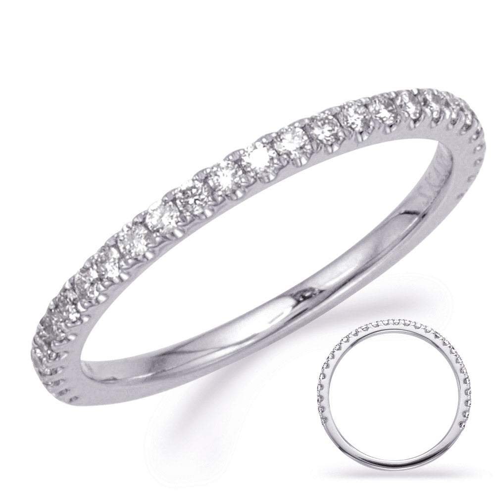 White Gold Diamond Band - EN8339-BWG