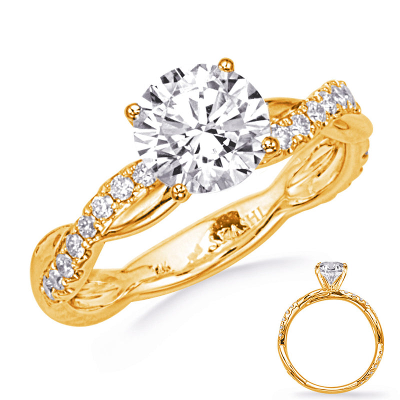 Yellow Gold Engagement Ring - EN8343-1YG