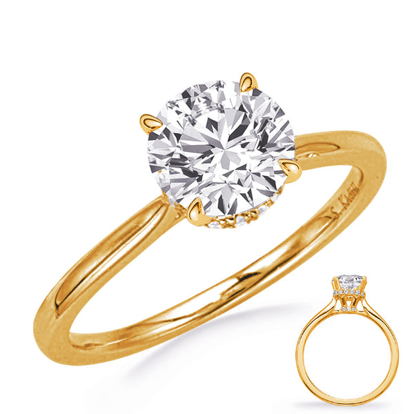 Yellow Gold Engagement Ring - EN8344-125YG