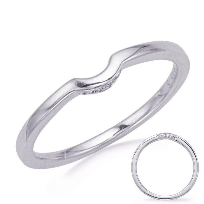 White Gold Wedding Band - EN8344-B2WG