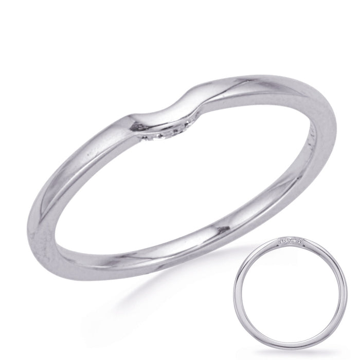 White Gold Wedding Band - EN8344-B75WG