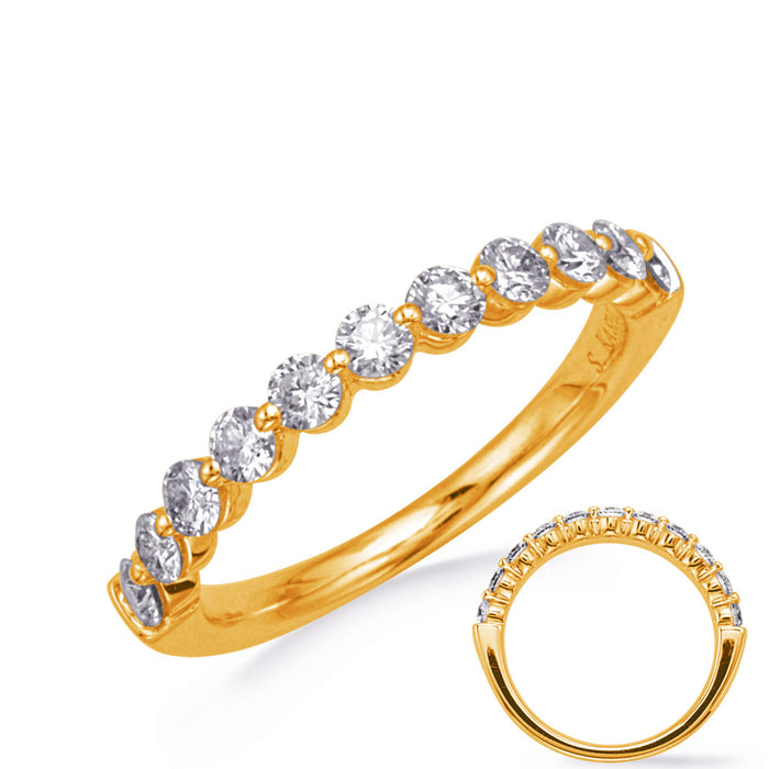 Yellow Gold Wedding Band - EN8345-B1YG