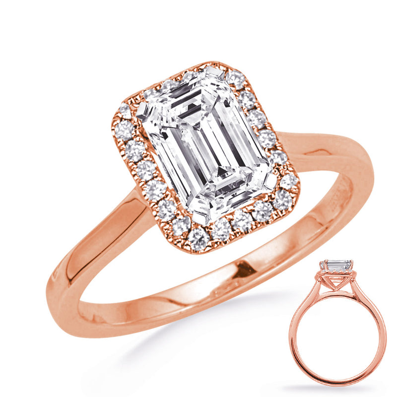 Rose Gold Engagement Ring - EN8348-5X3MRG