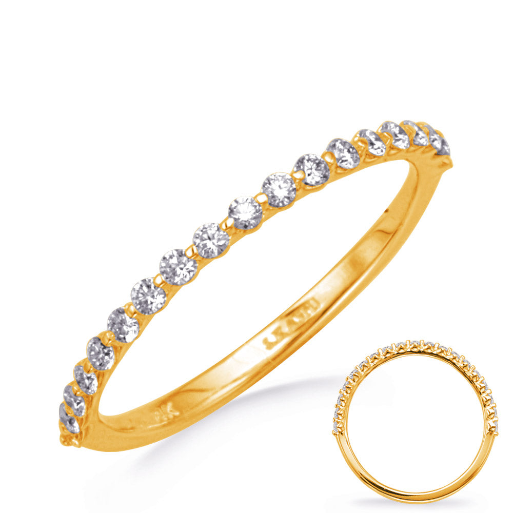 Yellow Gold Wedding Band - EN8351-BYG