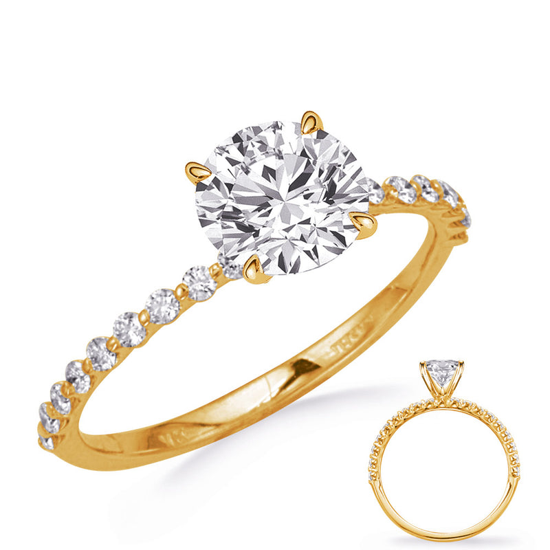 Yellow Gold Engagement Ring - EN8351YG