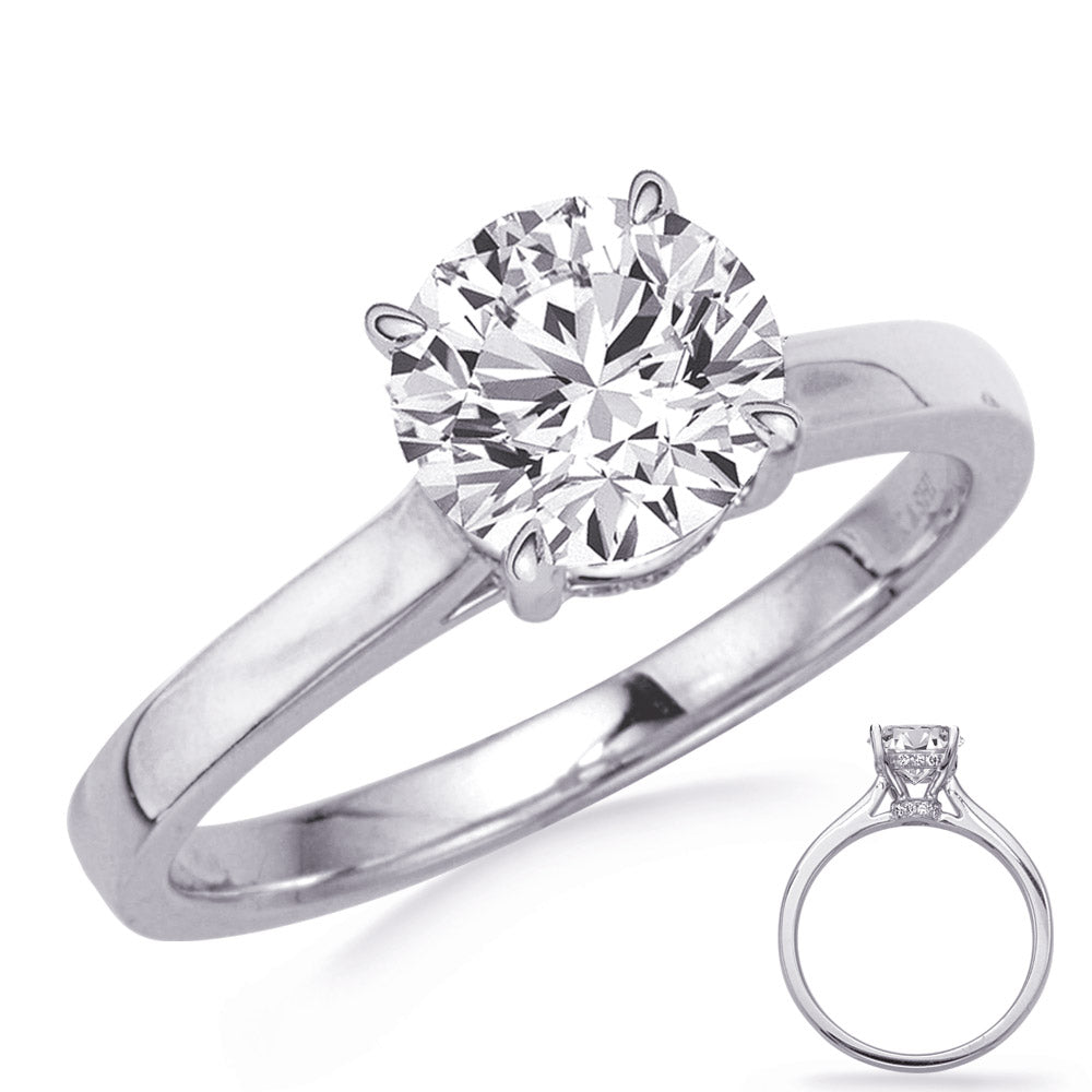 White Gold Engagement Ring - EN8352-1WG