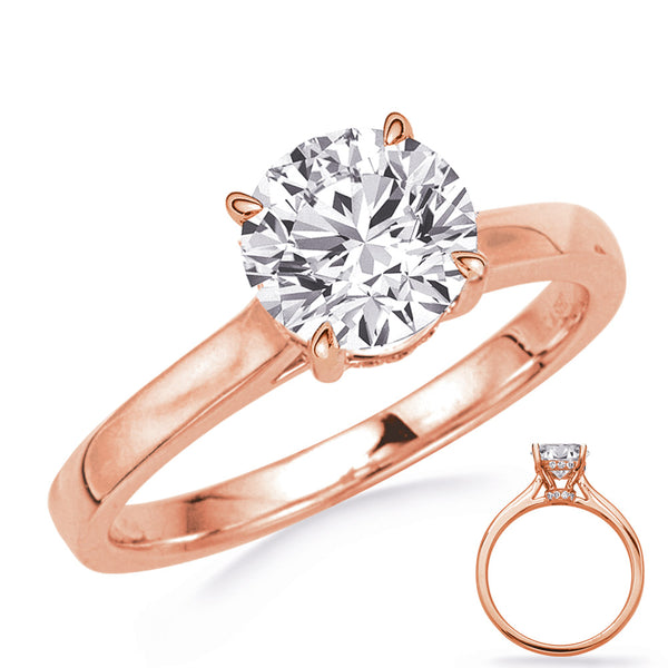 Rose & White Gold Engagement Ring - EN8352-35RG