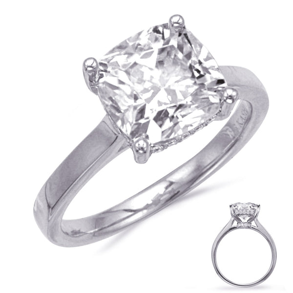 White Gold Engagement Ring - EN8352-5.0CUWG