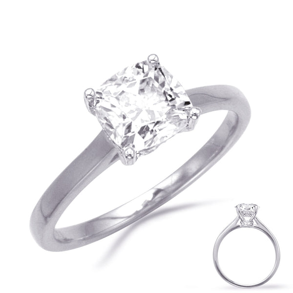 White Gold Engagement Ring - EN8352-6.0CUWG