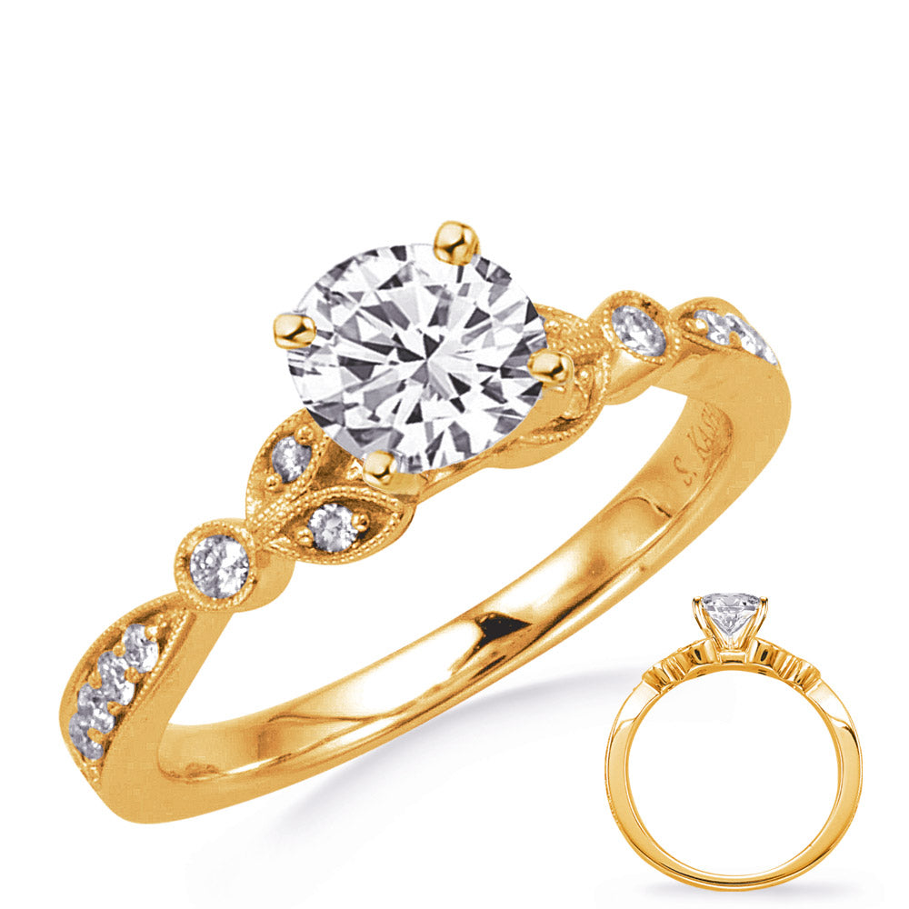 Yellow Gold Engagement Ring - EN8353-75YG