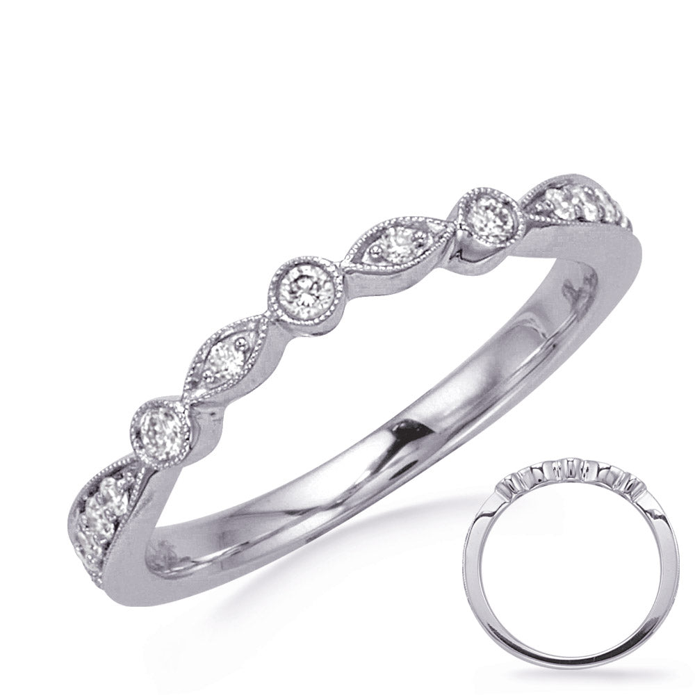 White Gold Diamond Matching Band - EN8353-B10WG