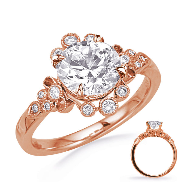 Rose Gold Engagement Ring - EN8355-33RG