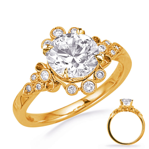 Yellow Gold Engagement Ring - EN8355-33YG