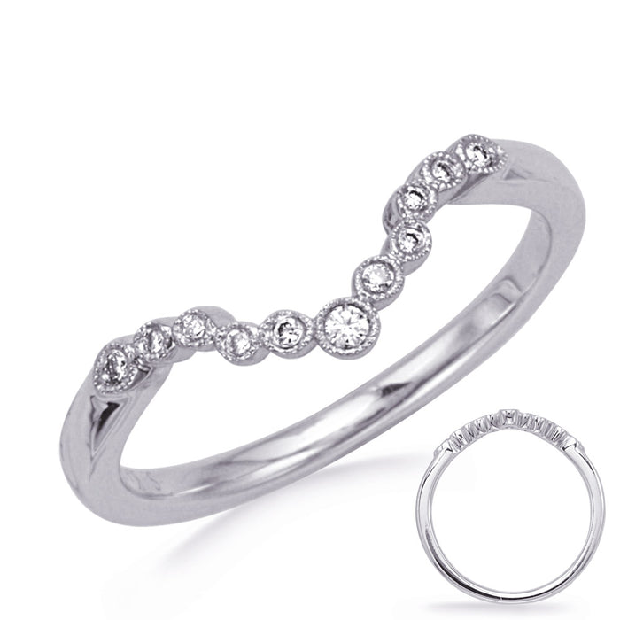 White Gold Wedding Band - EN8355-B125WG