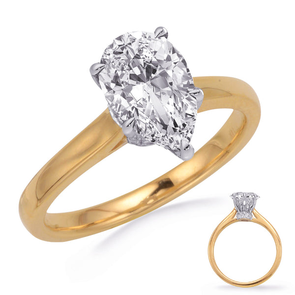 Yellow & White Gold Engagement Ring - EN8361-6X4MYW