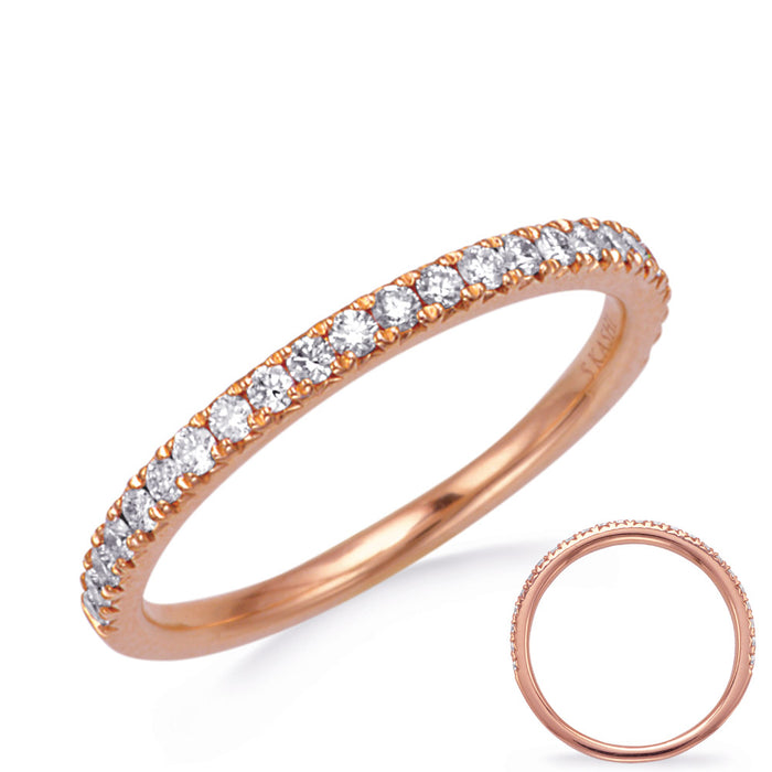 Rose Gold Wedding Band - EN8365-B8X6MRG