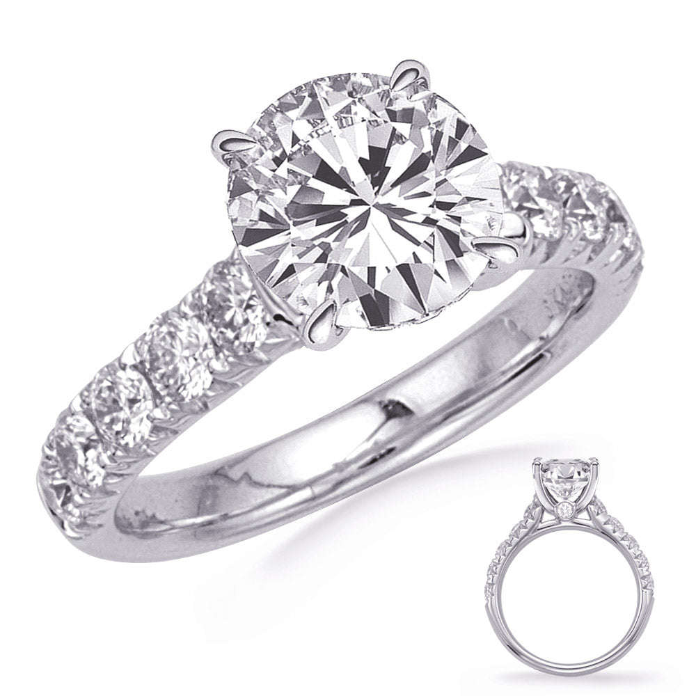 White Gold Engagement Ring - EN8369-2WG