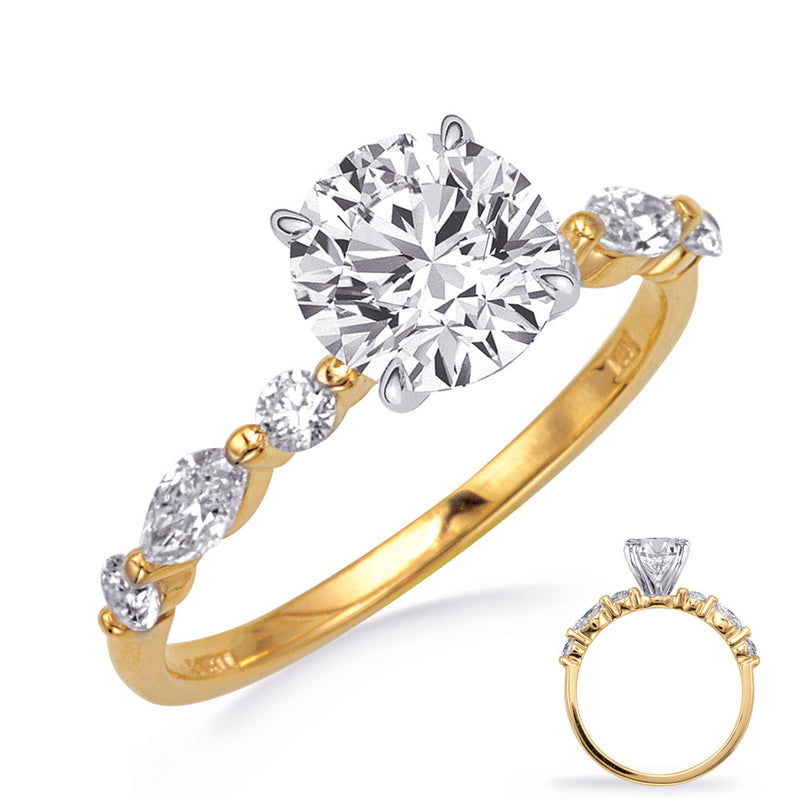 Yellow Gold Engagement Ring - EN8371-4.1MYG