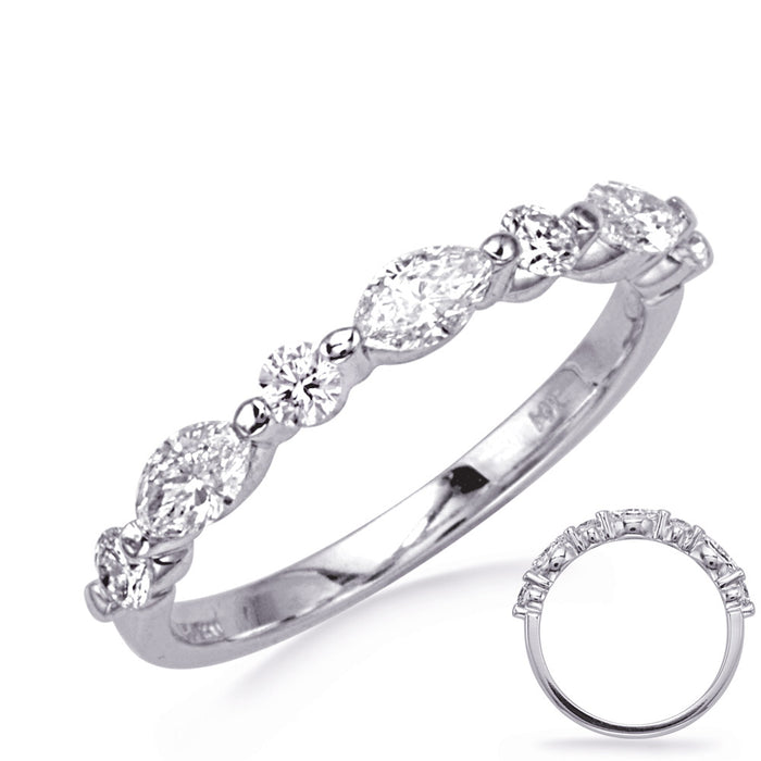 White Gold Wedding Band - EN8371-B3.2MWG